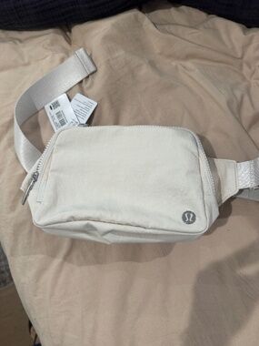 Lululemon Cream belt bag